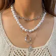  گردنبند نقره‌ای سه لاین 