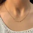 گردنبند طلایی پرواز الماسه کد GA00170