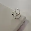 انگشتر نقره‌ای فشن
