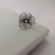 انگشتر نقره ای گل الماسه 