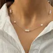 گردنبند طلایی مرواریدی ژوپینگ کد GA00173