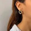 گوشواره طلایی قلبی فشن کد GO00230
