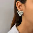 گوشواره نقره‌ای قلب فشن کد GO00235