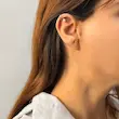 ایرکاف نقره‌ای ژوپینگ مرواریدی کد ER00020