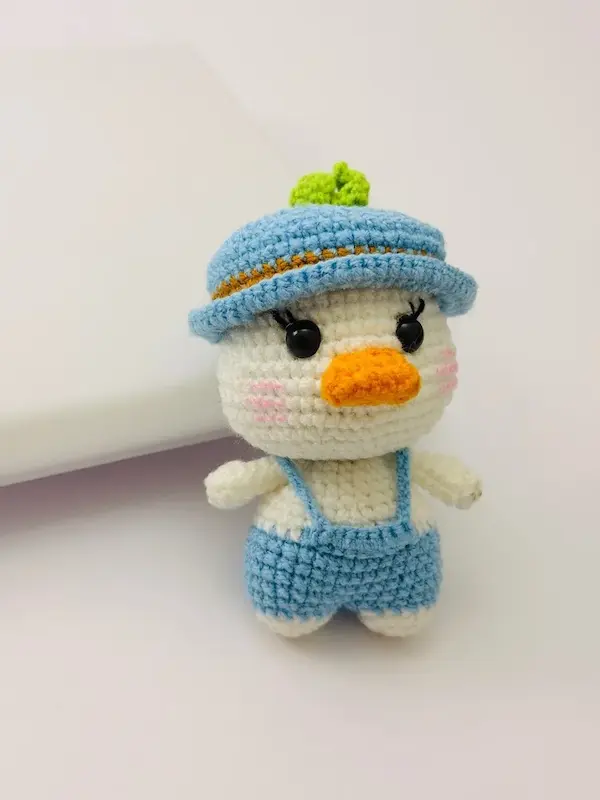 آویز چارم بگ بافت جوجه اردک قشنگ کد CH00043