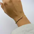 دستبند طلایی استیل کارتیر کد DA00101