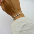 دستبند نقره‌ای ژوپینگ ماری کد DA00097