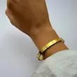 بنگل طلایی استیل کارتیر کد BA00220