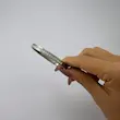 بنگل نقره‌ای استیل دیاموند DIAMOND کد BA00227