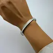 بنگل نقره‌ای استیل دیاموند DIAMOND کد BA00227