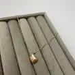 گردنبند طلایی باکس قلب نگین کد GA00197