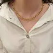 گردنبند طلایی حلقه ای درشت ژوپینگ کد GA00211