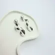 گوشواره نقره‌ای فشن طرح مارپیچ کد GO00336