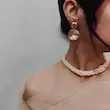 گوشواره طلایی فشن دفرمه کد GO00349