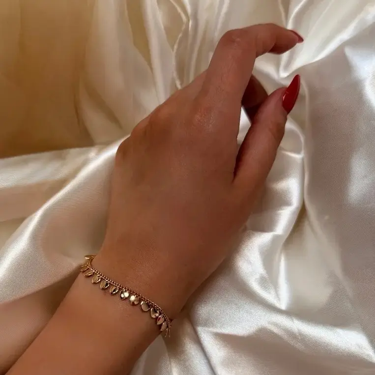 دستبند طلایی ژوپینگ heart کد DA00058