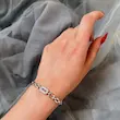 دستبند نقره‌ای ژوپینگ diamond کد DA00063