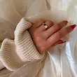 انگشتر طلایی مینیمال ژوپینگ 