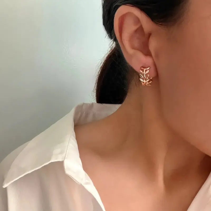 گوشواره طلایی ژوپینگ طرح آسا
