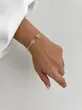 بنگل نقره ای آب کاری نقره دو گره فشن از نمای نزدیک