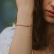 دستبند طلایی اسپیرال ژوپینک کد DA00009