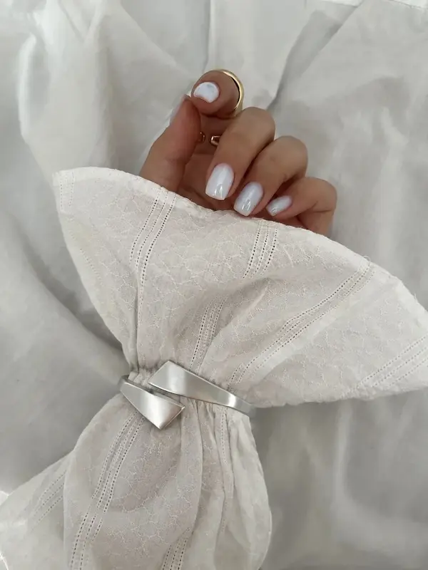 بنگل نقره ای مات آسا