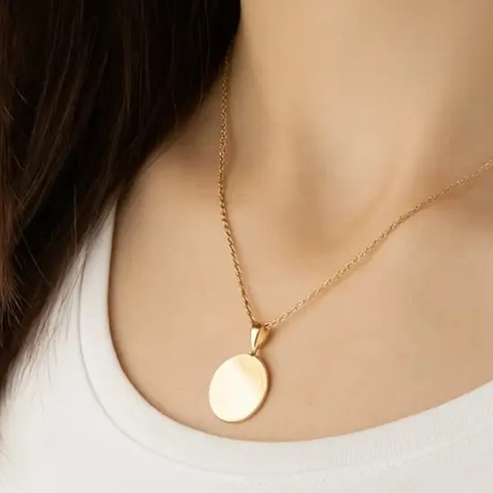 پلاک طلایی سکه ای ژوپینگ کد 10012