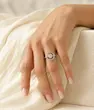  انگشتر نقره‌ای فشن کد AN00015
