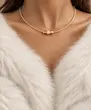 طوق گردنبند طلایی ژوپینگ کد GA00184