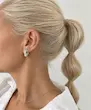 گوشواره نقره‌ای ژوپینگ GO00193