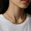 گردنبند زنجیر طلایی ظریف مدل KH انتخابی شیک و مینیمال