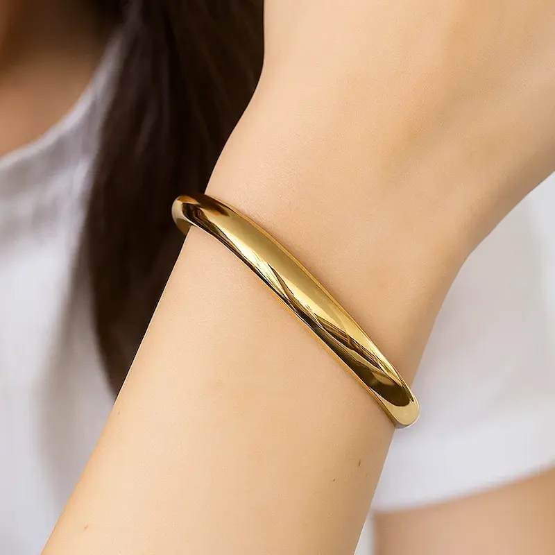 دستبند بنگل طلایی دلمون