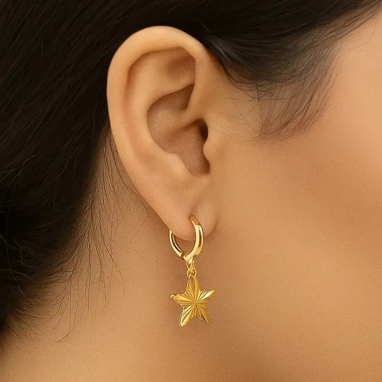 گوشواره طلایی ستاره