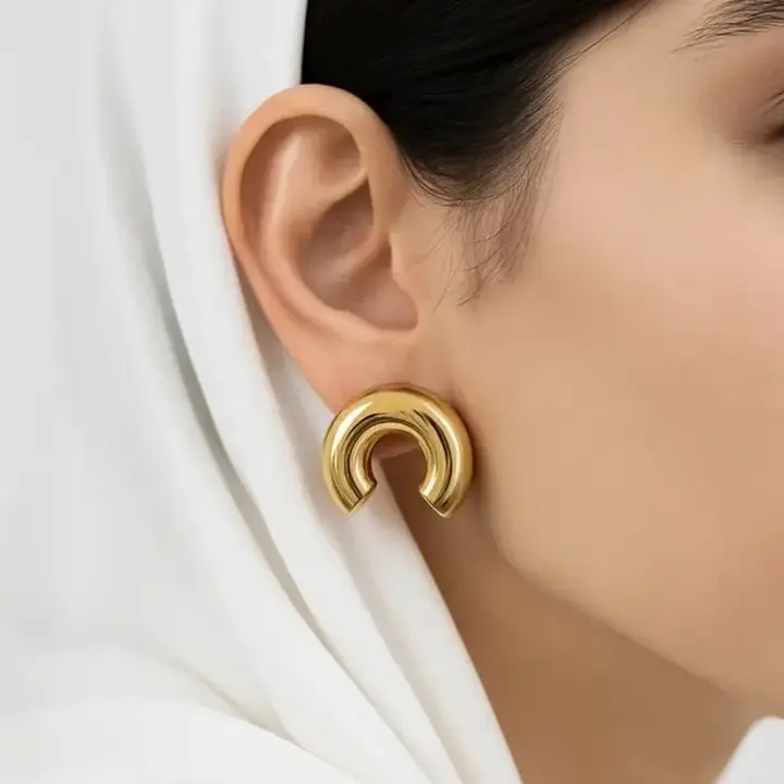 گوشواره طلایی براق آسون ASON