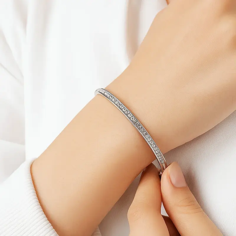 دستبند استیل الماسه آسا