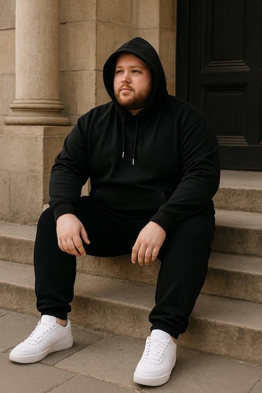 ست هودی پنبه سایز بزرگ اوجینال 