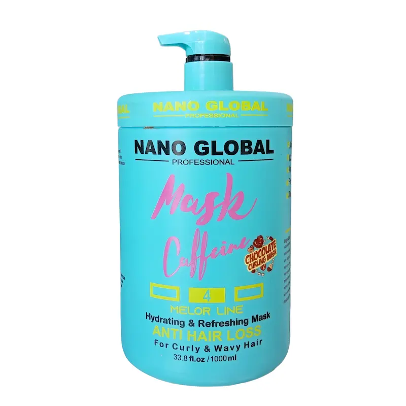 ماسک موی فر کافئین نانو گلوبال ضد ریزش حجم 1000 میل 7458