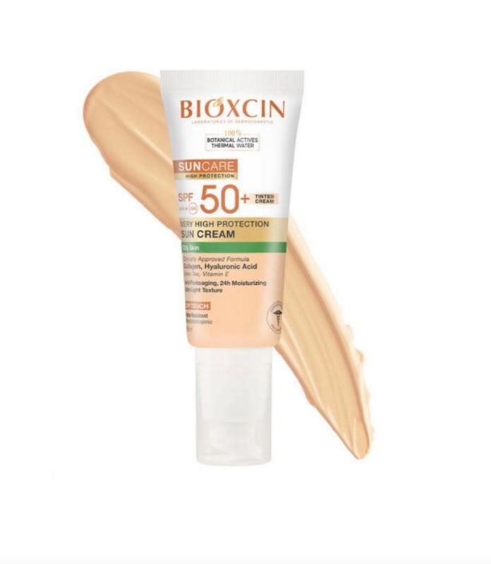 ضدآفتاب رنگی بیوکسین مخصوص پوست چرب 7539  SPF50+ 