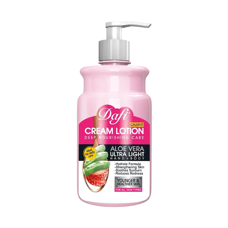 لوسیون بدن توت فرنگی آلوئه ورا دافی