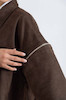 جکت جیر قهوه ای Suede دوحالته