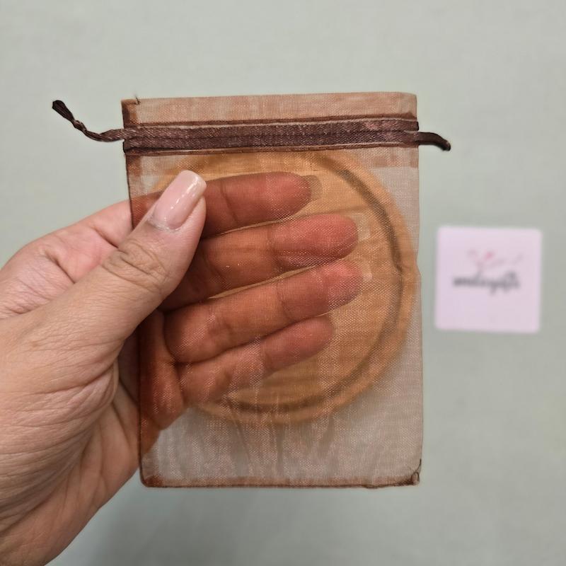 کیسه حریر قهوه‌ای 