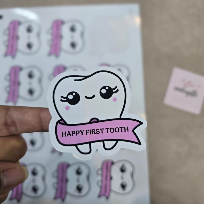 لیبل شیتی دندونی کد 03 _ پک 12 عددی