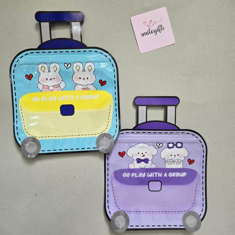 زیپ کیپ طرح چمدان کیوت _پک 12 عددی