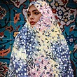 چادررنگی مجلسی حریر اندونزی