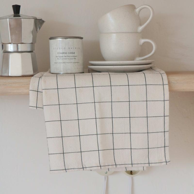 دستمال آشپزخانه چهارخونه