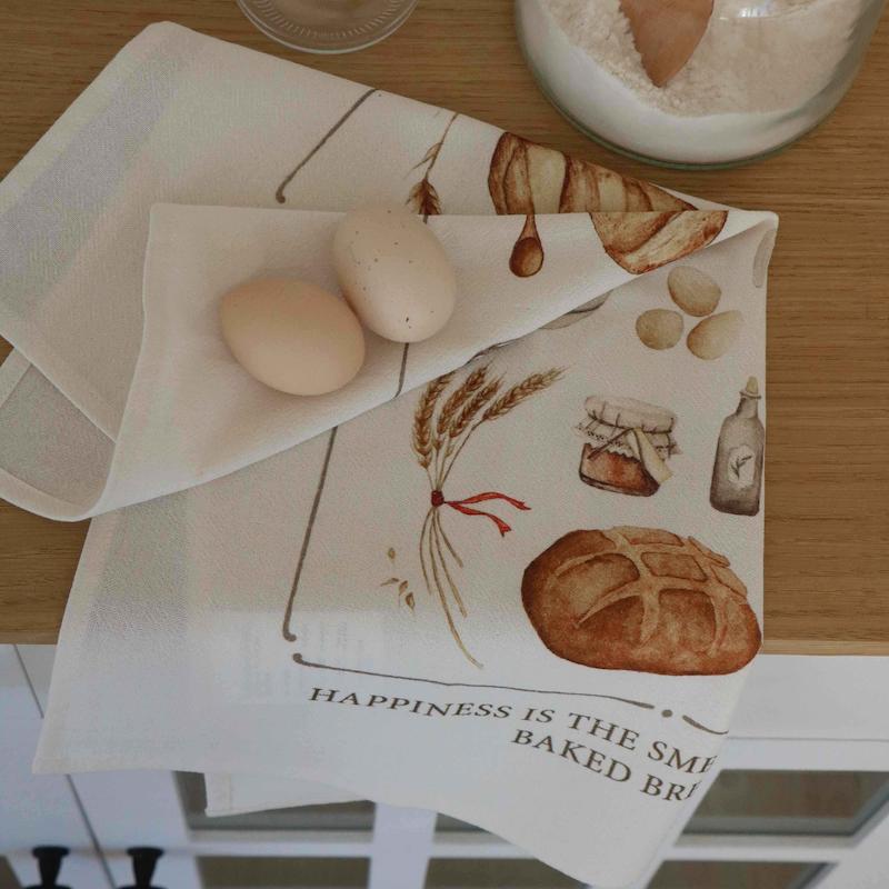 دستمال آشپزخانه نان گندم