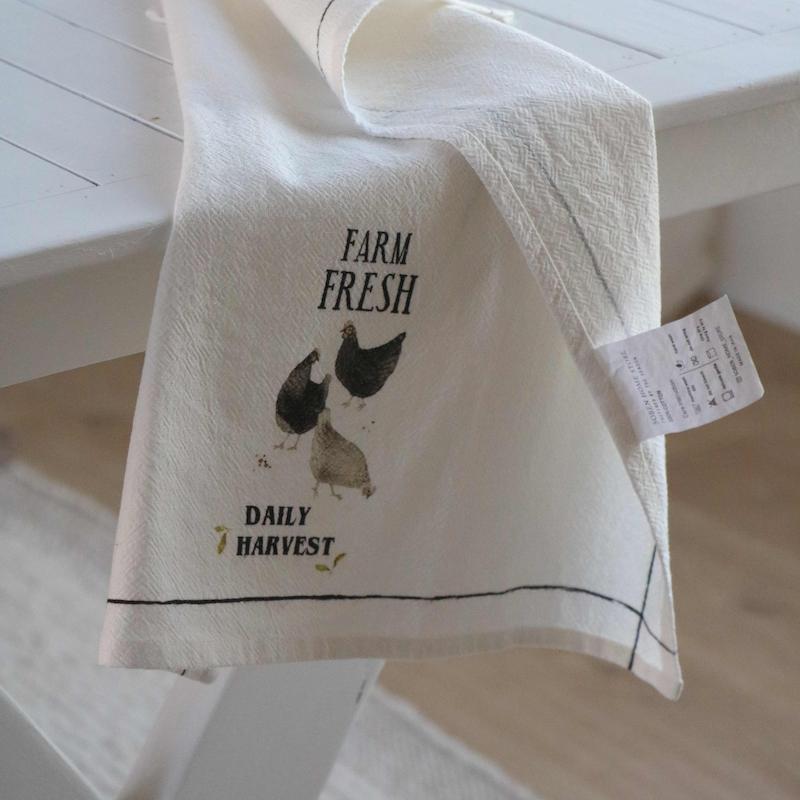 دستمال آشپزخانه مرغ های مزرعه