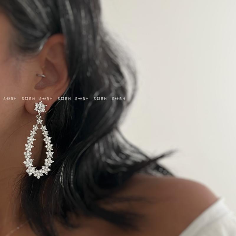 گوشواره جواهری فلاور 