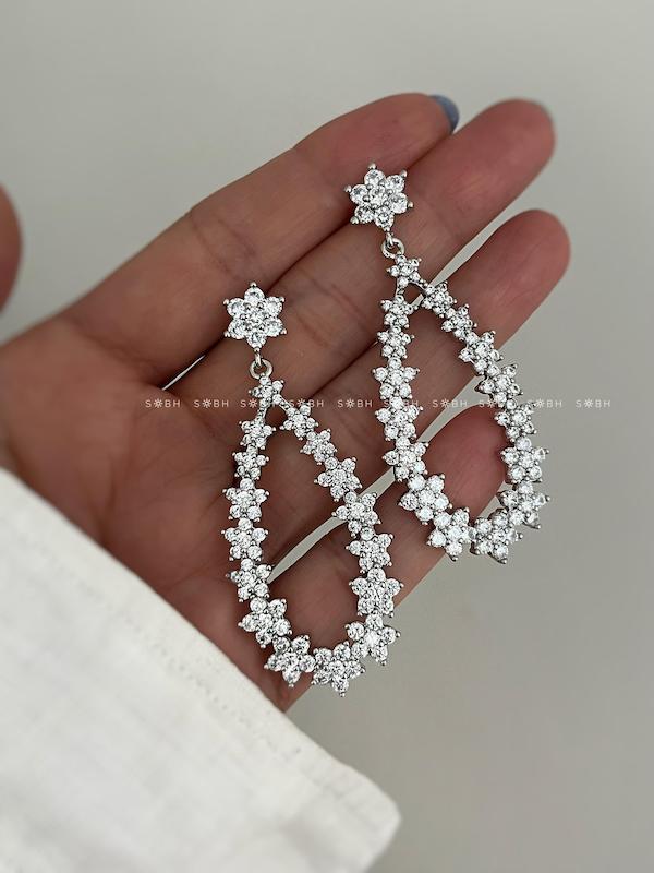 گوشواره جواهری فلاور 