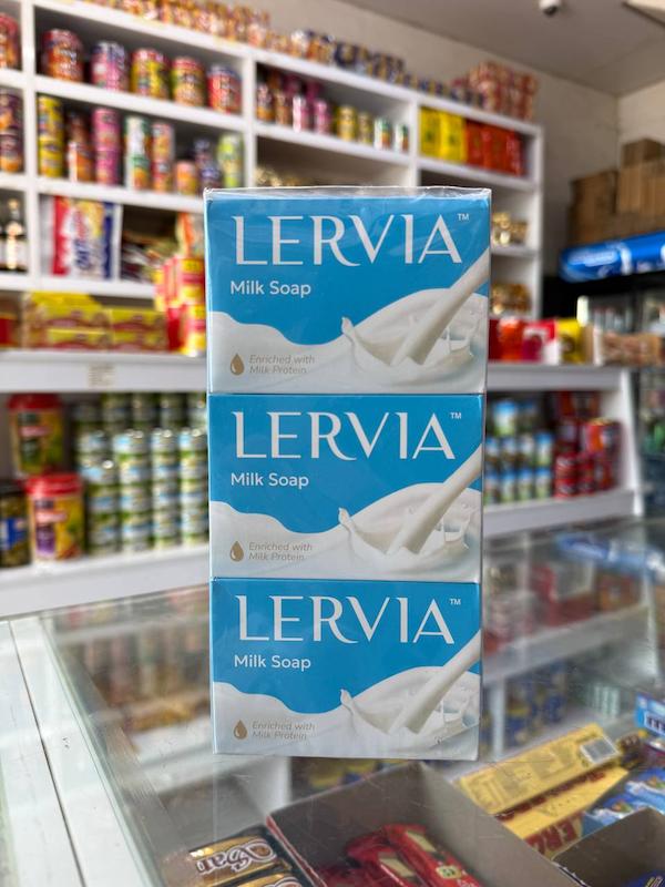 صابون شیر لرویا (Lervia Milk Soap) — غنی‌شده با پروتئین شیر بسته 6 عددی
