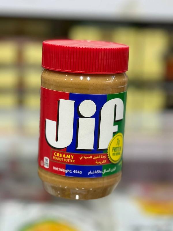 کره بادام‌زمینی خامه‌ای جیف (Jif Creamy Peanut Butter) — ۴۵۴ گرم